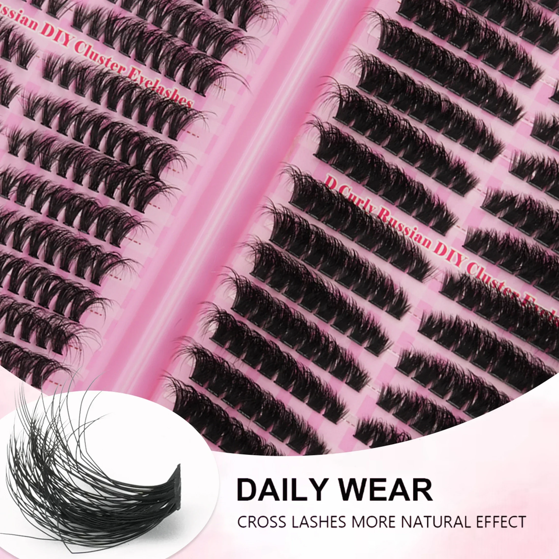32 file di ciglia finte ricce  - Eyelash Extension Russian recensione e prezzo